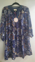 UMGEE Floral Paisley Split Neck Dress