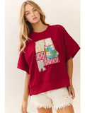 BAMA Oversized Short Sleeve Sweatshirt