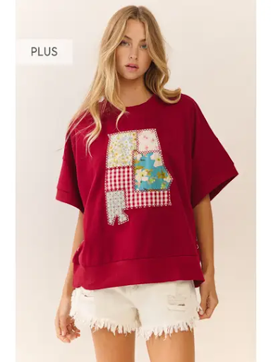 BAMA Oversized Short Sleeve Sweatshirt