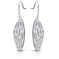 Mother of Pearl Butterfly Wing - Silver