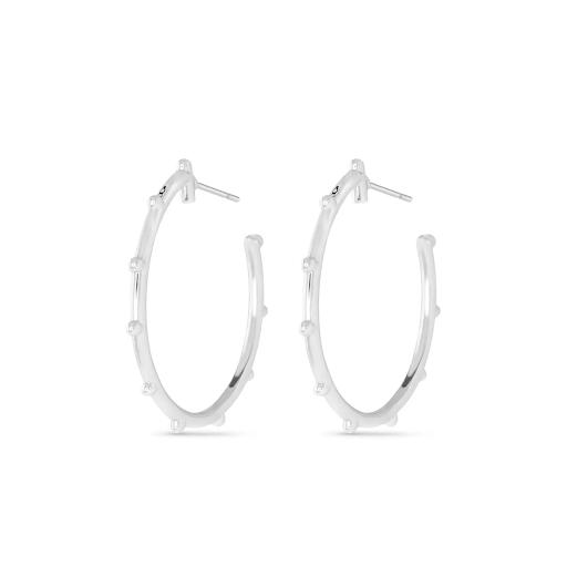 Dorthy Hoop Earrings | Precious Metals Collection Silver