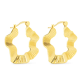 Polished Gold Jennifer Hoop Earrings