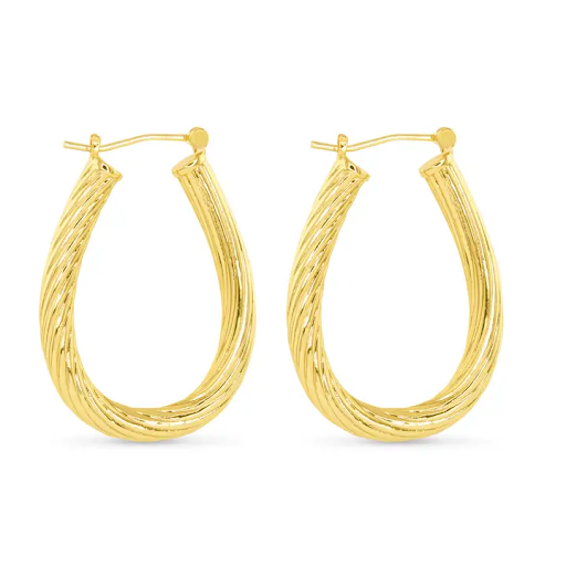 Gold Polished Ramsey Earrings