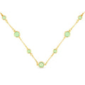 Faceted Cz Necklace Green