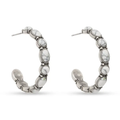 Stone Sedona Hoop Earrings White Stone