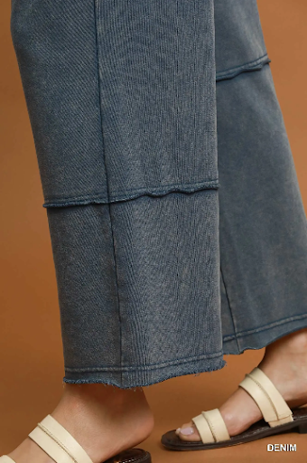 UMGEE Mineral Wash Wide Leg Lounge Pants