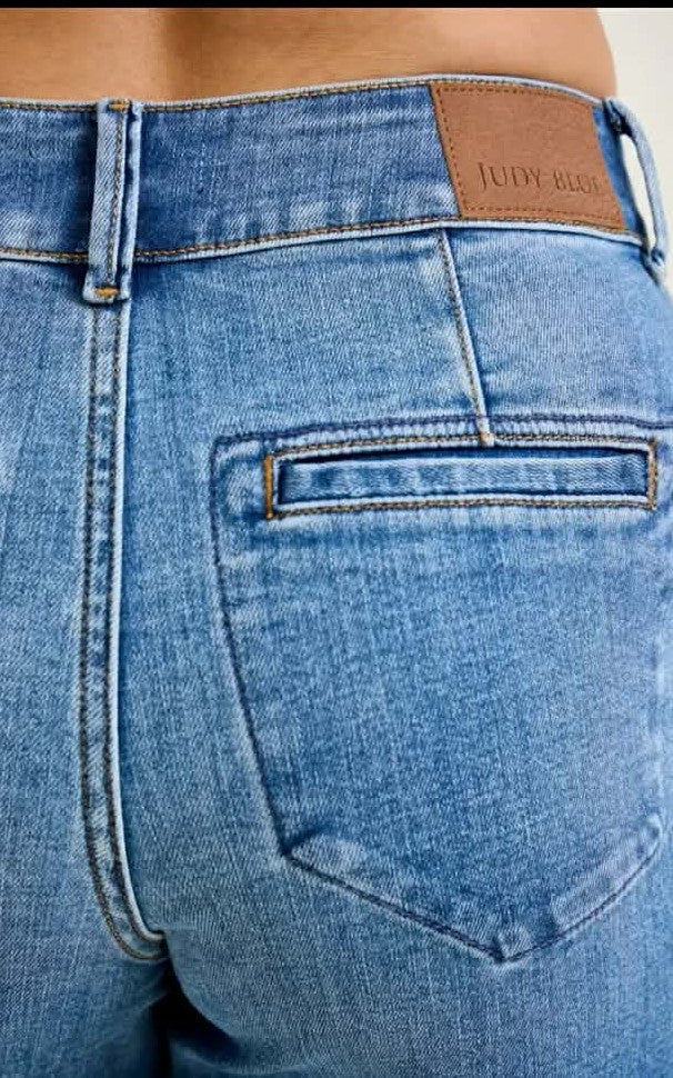 Judy Blue Column Trouser Jean Short Inseam