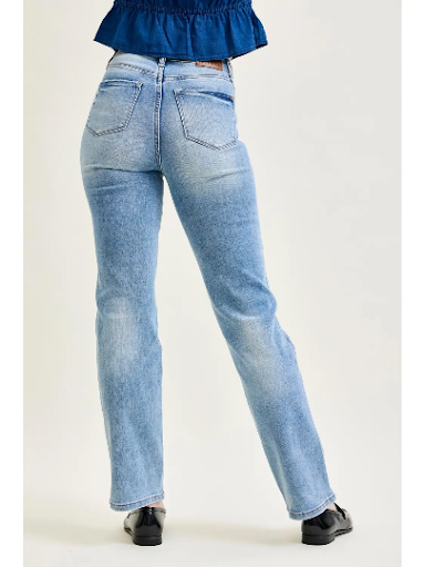 Judy Blue Tummy Control Contrast Wash Straight