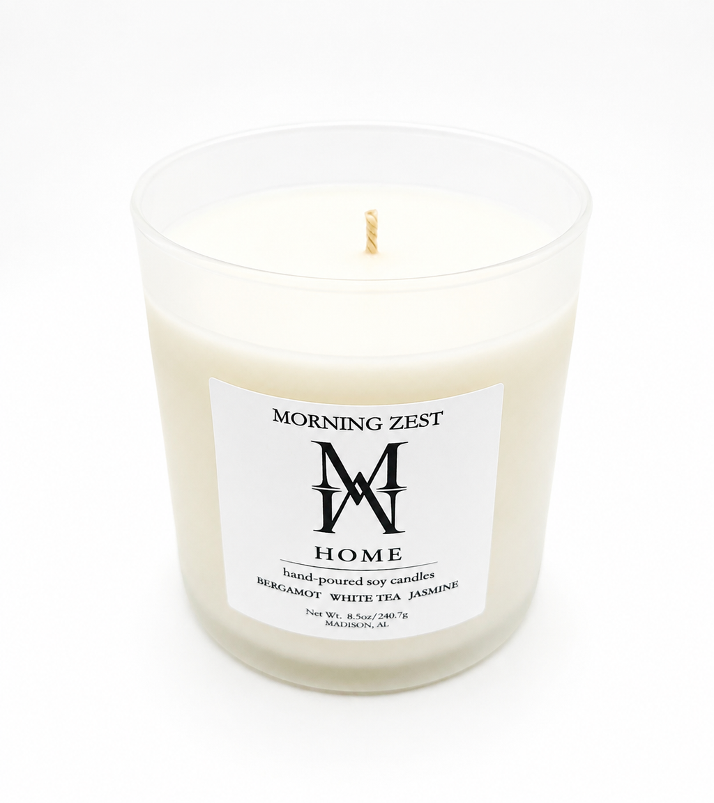 MORNING ZEST CANDLE MADE IN MADISON ALABAMA PREORDER