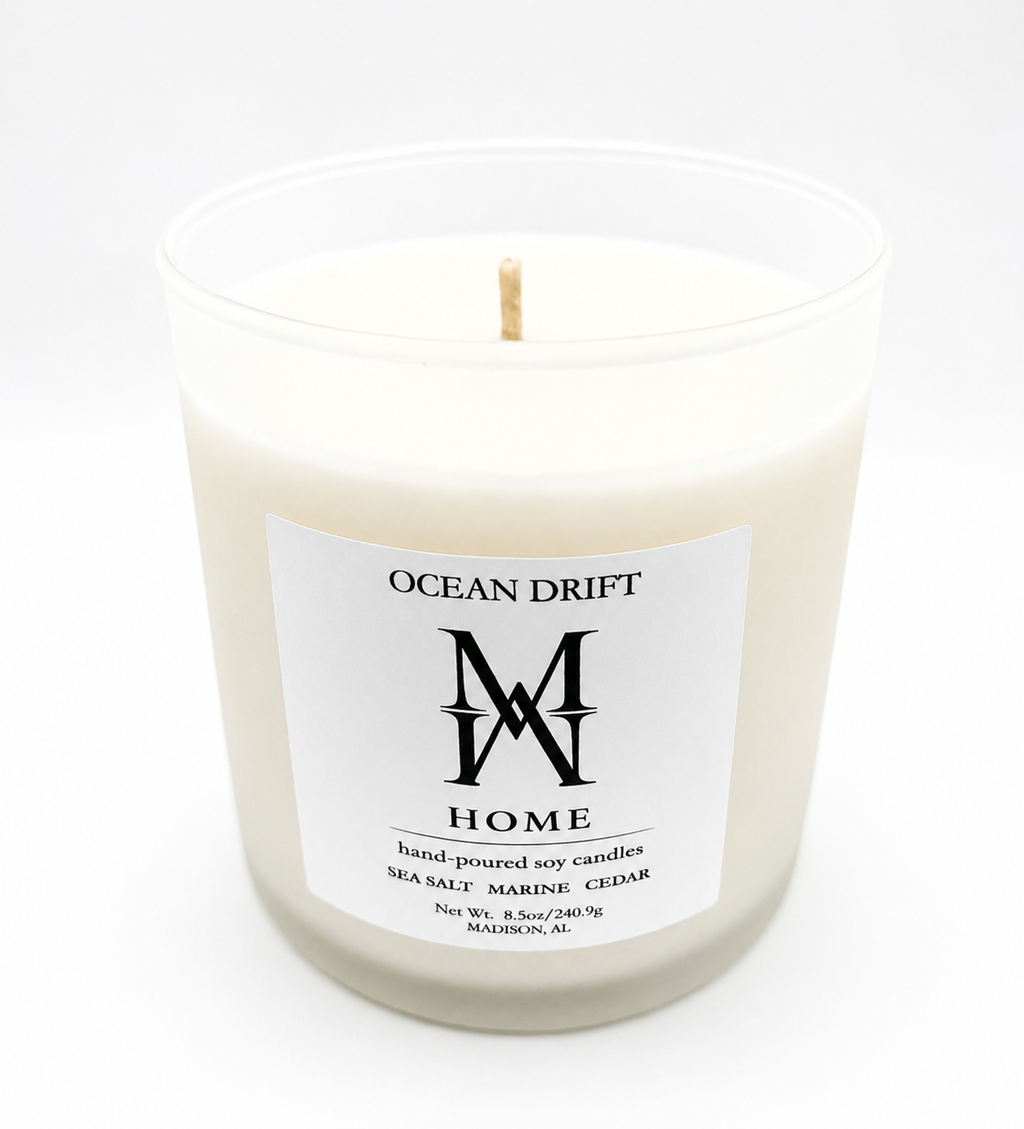 OCEAN DRIFT CANDLE MADE IN MADISON ALABAMA PREORDER
