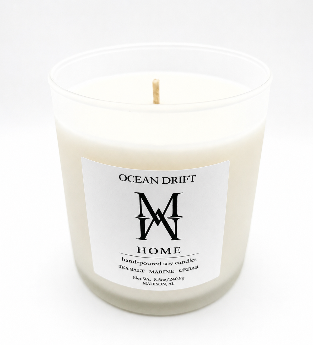 OCEAN DRIFT CANDLE MADE IN MADISON ALABAMA PREORDER