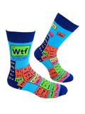 Wtf the Element of Surprise Men's Novelty Crew Socks