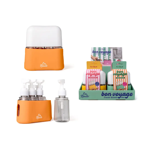 En Route Bon Voyage 4 Piece Travel Bottles