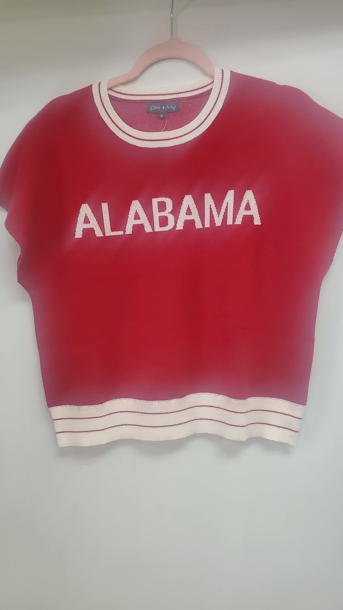 Alabama Varsity Styled Lightweight Knit Sweater