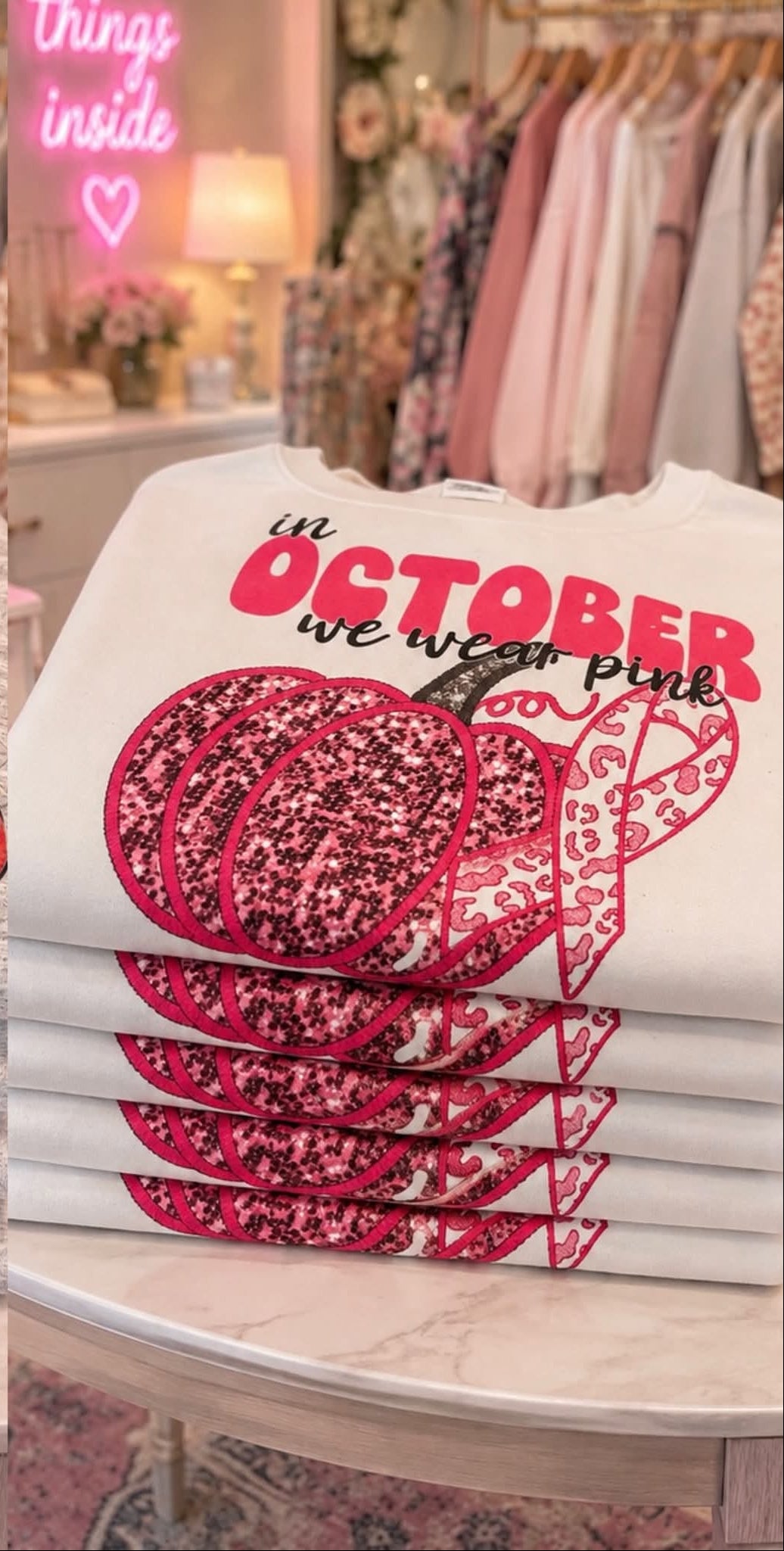 In October We Wear Pink Shirt Preorder