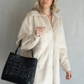 Jen & Co Textured Coat Cream