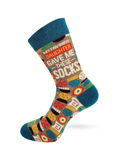 My Favorite Daughter Gave Me These Socks Men's Novelty Socks