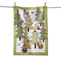 Gnomies & Furry Friends Dishtowel Multi Cotton Christmas