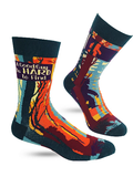 A Good Guy Is Hard To Find Men's Novelty Bigfoot Crew Socks