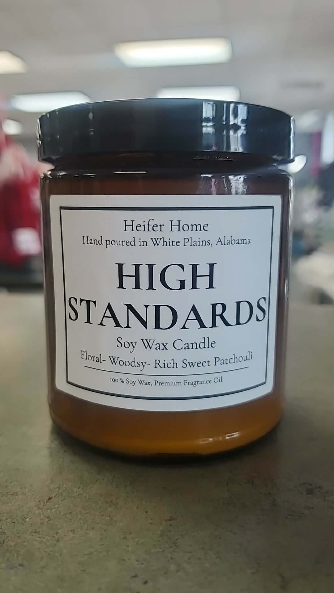 Heifer Home 8 oz Soy Wax Candle High Standards