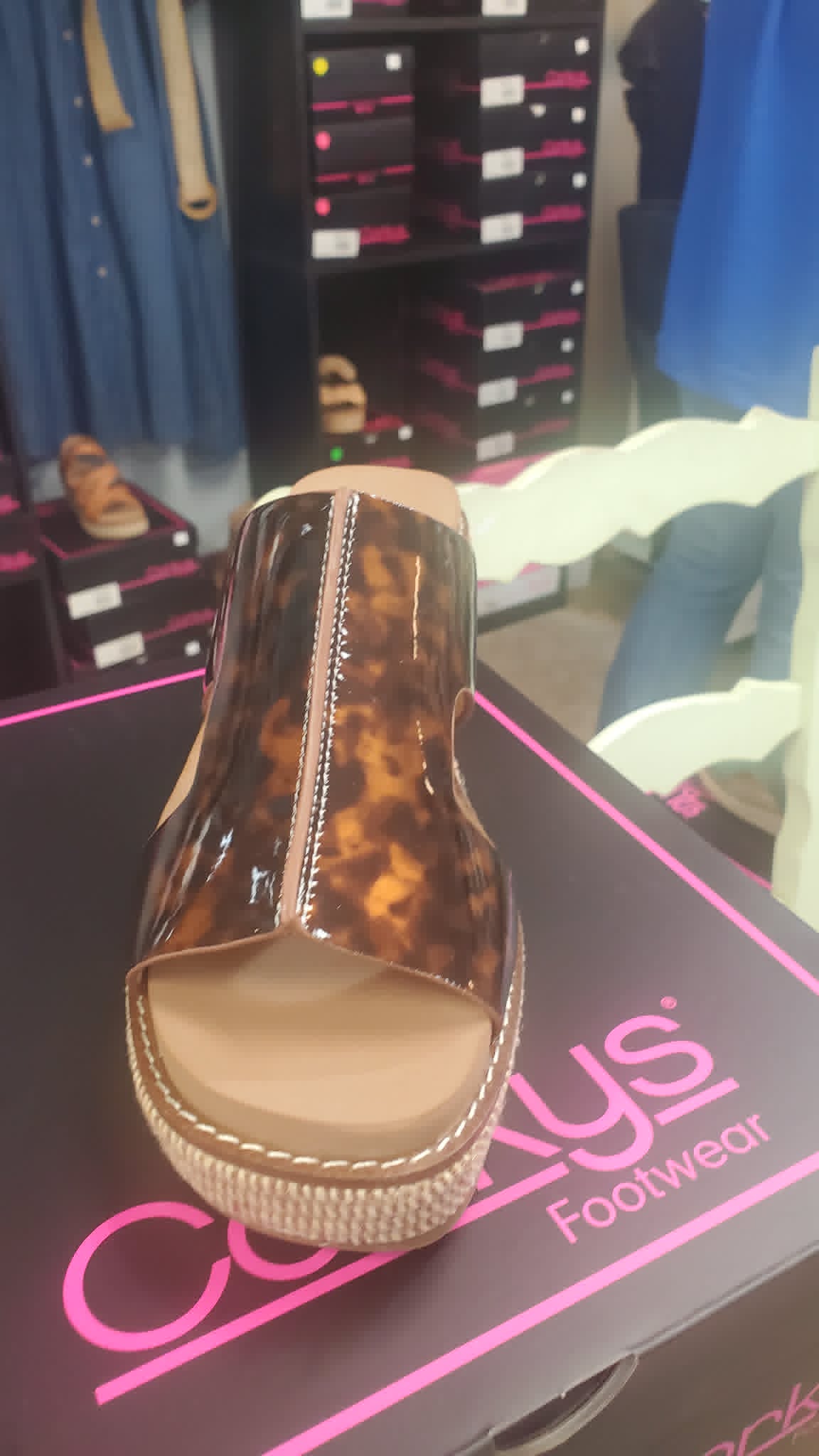 Corky Kiss and Tell Tortoise Wedge