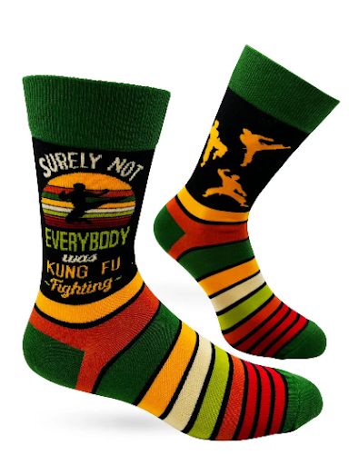 Surely Not Everybody Was Kung Fu Fighting Men's Novelty Crew