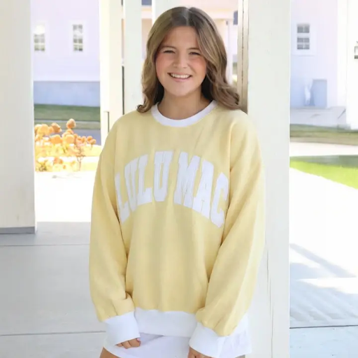LULUMAC Color Block Butter/White - Stitch Sweater