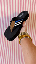 Corky Liberty Black with Blue Flipflop
