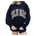 LULAMAC Black Sweatshirt with Leopard