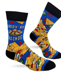 Body By Nachos Funny Men's Novelty Crew Socks