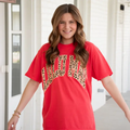 LULUMAC Leopard Adult Paprika Comfort Colors Tee