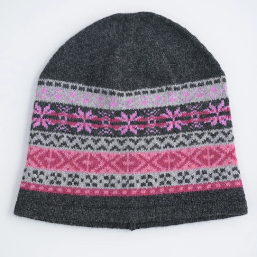 Teviot Bespoke Fair Isle Hat Pink