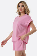Scuba Wear 2 Piece Short Set Pink