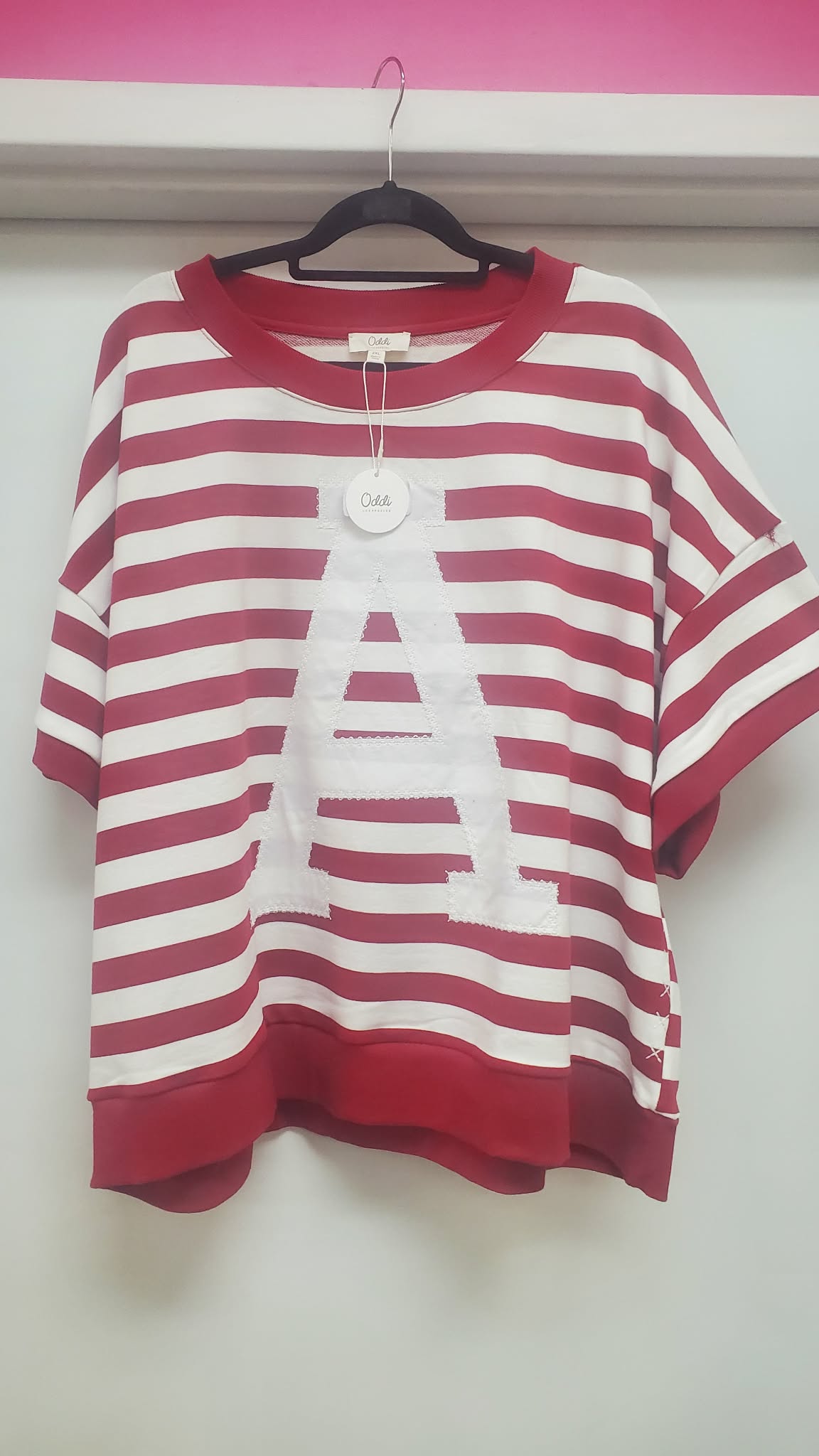 Plus Size Boxy Striped BAMA Top