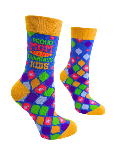 Proud Mom of A Few Dumbass Kids Women's Crew Socks