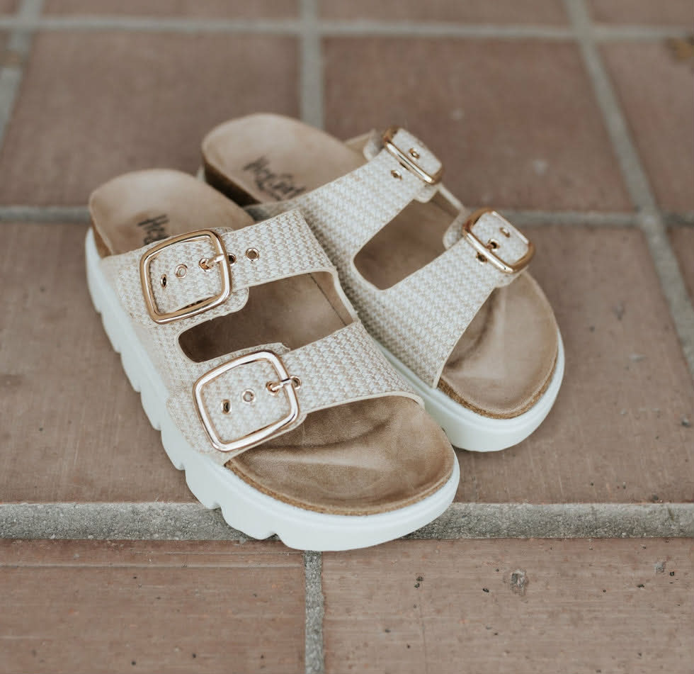 Corky Rumor Has it Ivory Sandals