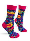 Sassy Brassy and A Little Kiss My Assy Women's Crew Socks