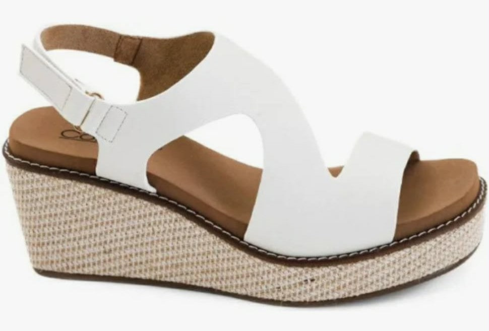 Corky Steppin Out Off White Wedge