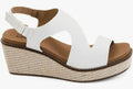 Corky Steppin Out Off White Wedge