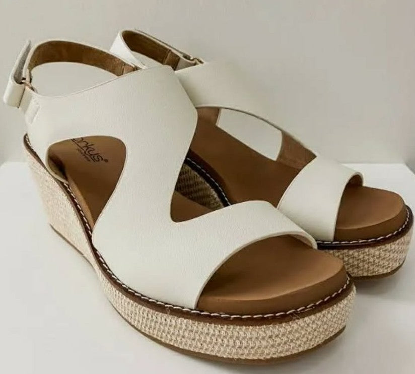 Corky Steppin Out Off White Wedge