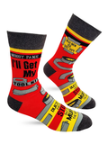 Nobody Panic I'll Get My Tool Kit Men's Novelty Crew Socks