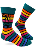 I'm Too Sexy For My Hair That's Why It's Not There Men's Crew Socks