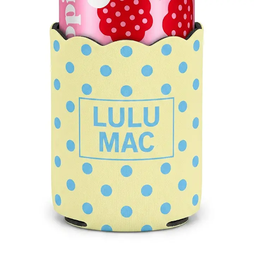 LULUMAC Yellow/Blue Dot Koozie